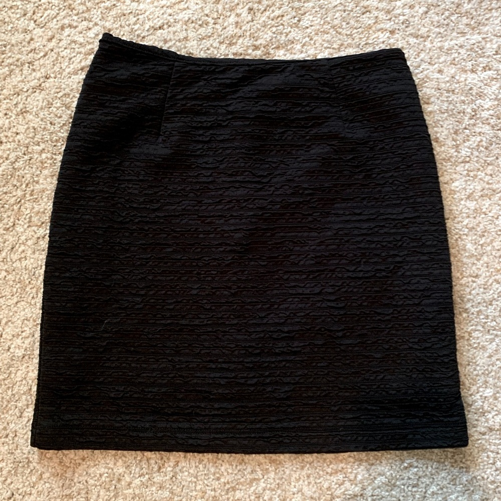 Black mini skirt with ridges size Sm